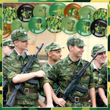 54 Pcs Army Balloons Camo Birthday Party Decorations Army Green Balloons Military Theme Decoration For Adult Veteran Soldier Military Birthday Party Decor