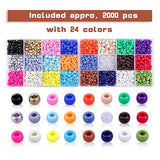 200pcs 9mm Pony Beads Kit – 24 Colors for Bracelets, Crafts & Gifts