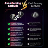 KZ Axas in Ear Monitor, Noise Isolating Gaming IEMs with Mic, Low-Distortion Audio, FPS Co-Tuned, Detachable Cable Ear Buds(White 3.5mm with MIC)