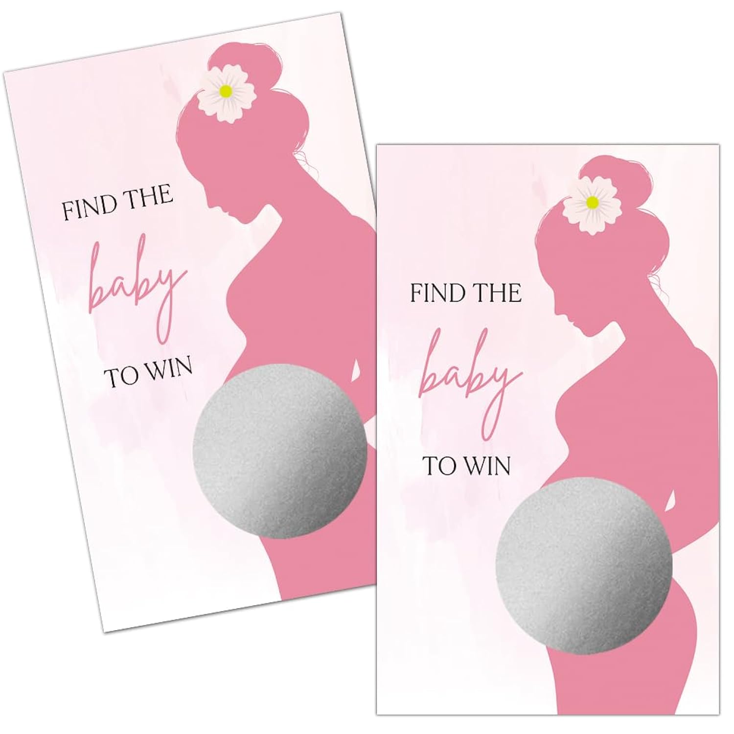 50 Pack Baby Shower Theme Scratch Off Game, Ice Cream Scratch Card For Baby Shower Birthday Lottery Games, Pregnancy Announcement, Activity And Idea