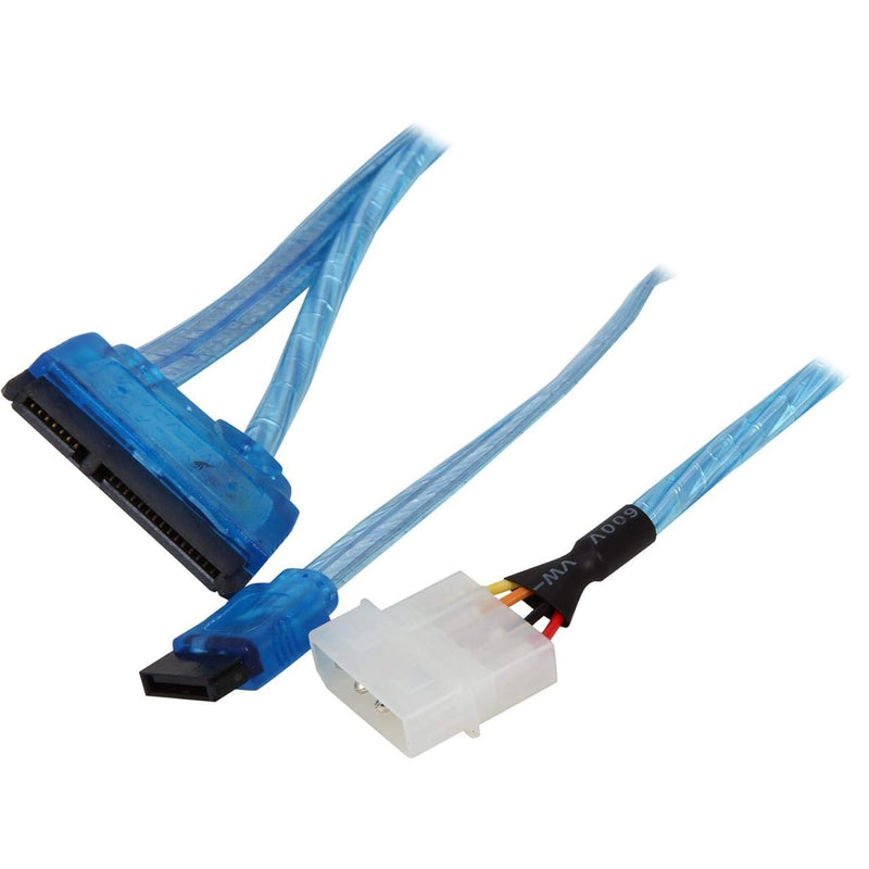 Nippon Labs SATA-Combo-1.5BU 18-Inches Sata Date and Power Combo Cable, Blue