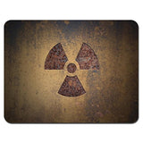 Gaming Mouse Pad - Non-Slip Rubber Base, Smooth Surface for Precise Mouse Control, Ideal for Laptop, Office Use - 9.5 x 7.9 Inch - Radioactive Sign
