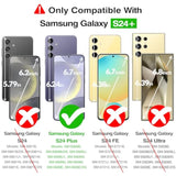 For Magnetic Samsung Galaxy S24 Plus Case, [Compatible With Magsafe][Full Camera Protection] Silicone Shockproof Skin-Feel Durable Slim Fit Cover For S24+ Plus, Matte Khaki