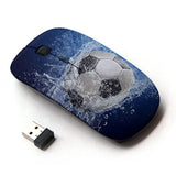 Soccer Football Sports Design Ergonomic Wireless Mouse With Nano Receiver
