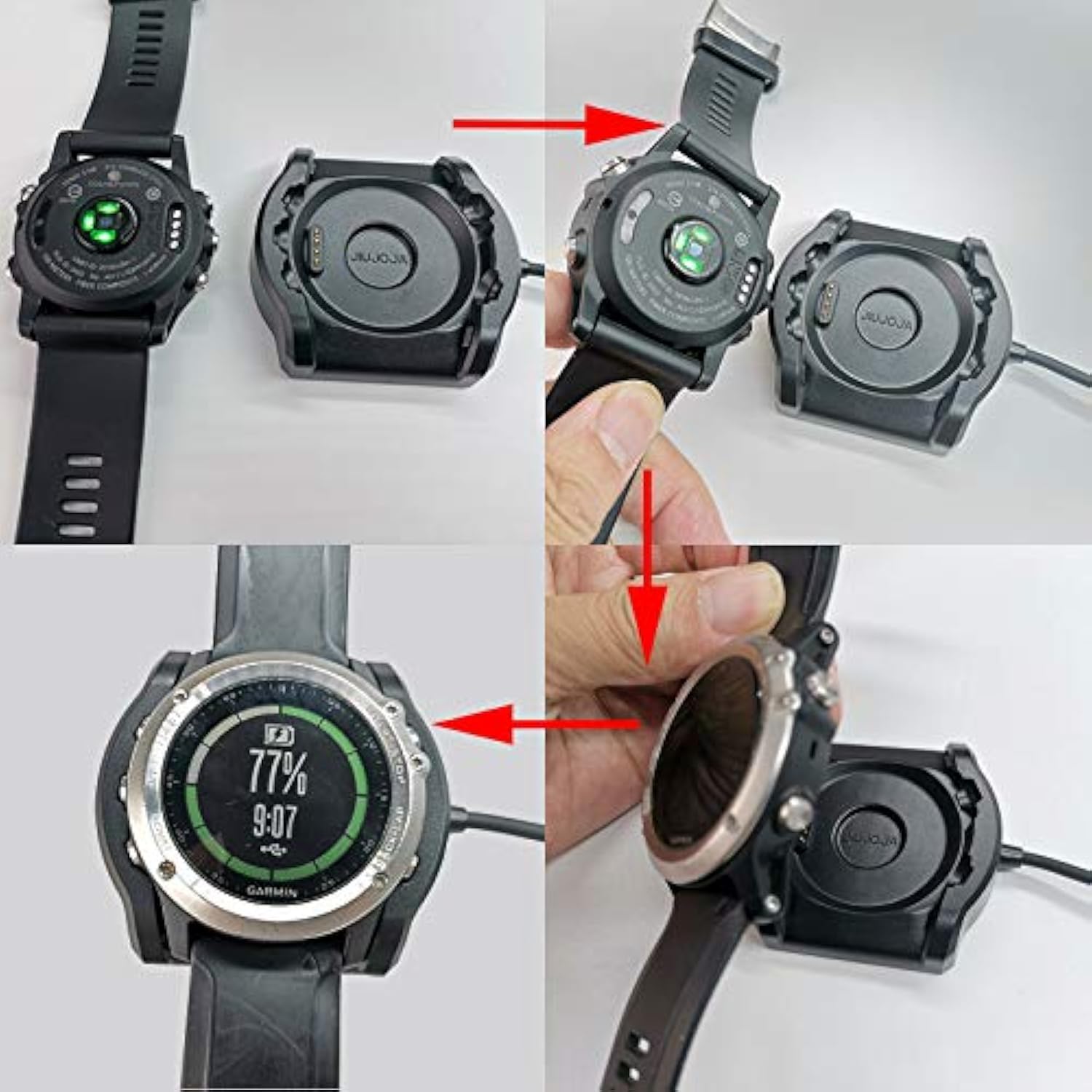 For Garmin Fenix 3/Fenix 3 Hr/Quatix 3/Tactix Bravo Charger Charging Dock Sync Data Cable 120Cm/3.93 Ft Cable Length For Fenix 3 Heart Smart Watch