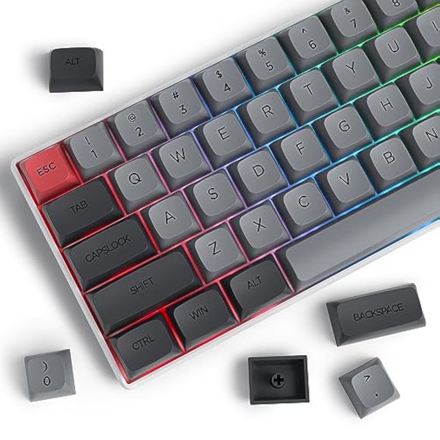 Retor Pbt Keyboard Keycaps Xda Profile Minimalist Custom Keycaps For 60% 75% F