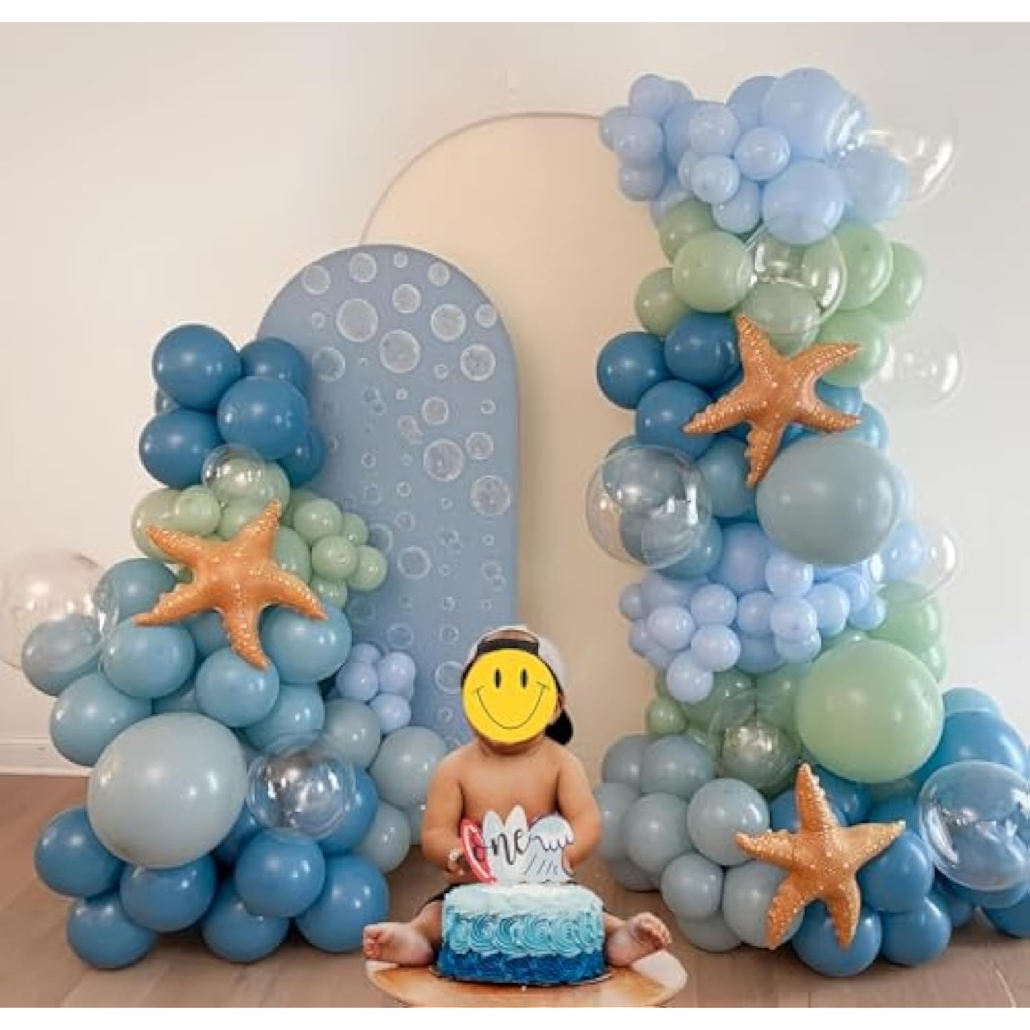 Under the Sea Balloon Garland Kit: Blue & Green Ocean Party Decor