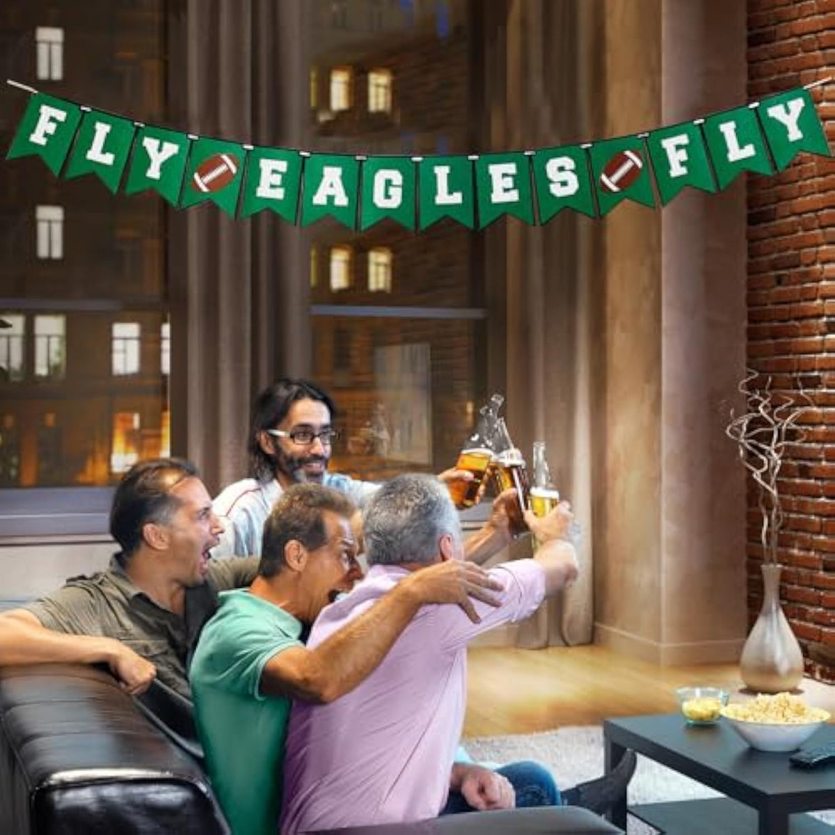Fly Eagles Fly Banner, Eagles Birthday Party and Game Day Football Decorations