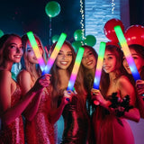 36 Pcs Led Foam Glow Sticks Bulk,Glow In The Dark Party Supplies?Foam Light Up Sticks 3 Modes Of Color Flashing For Birthday,Wedding,Raves,Carnival,Halloween Christmas,New Year,Concert