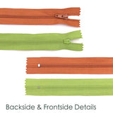 60Pcs 16 Inch Zippers-25Colors Nylon Coil Zipper Bulk #3 Zippers For T