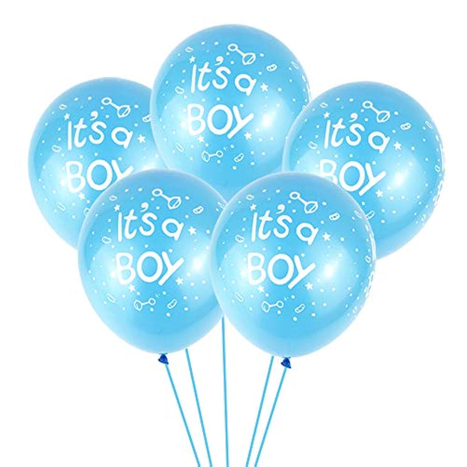 50 Pcs It'S A Boy Girl Balloons, 12Inch Light Blue Pink Latex Balloons