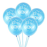 50 Pcs It'S A Boy Girl Balloons, 12Inch Light Blue Pink Latex Balloons