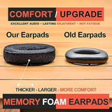 1000Xm5 Earpads Compatible With Wh-1000Xm5 By - Noise Isolating Memory Foam, Added Thickness, Improved Durability & Sound Ear Cushion (Soft Velour)