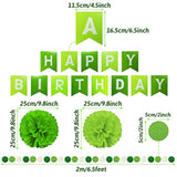 Birthday Decoration, Happy Birthday Banner, Tissue Paper Pom Poms, Hanging Paper Fan Set And Balloons For All Birthday Party Decorations Multi