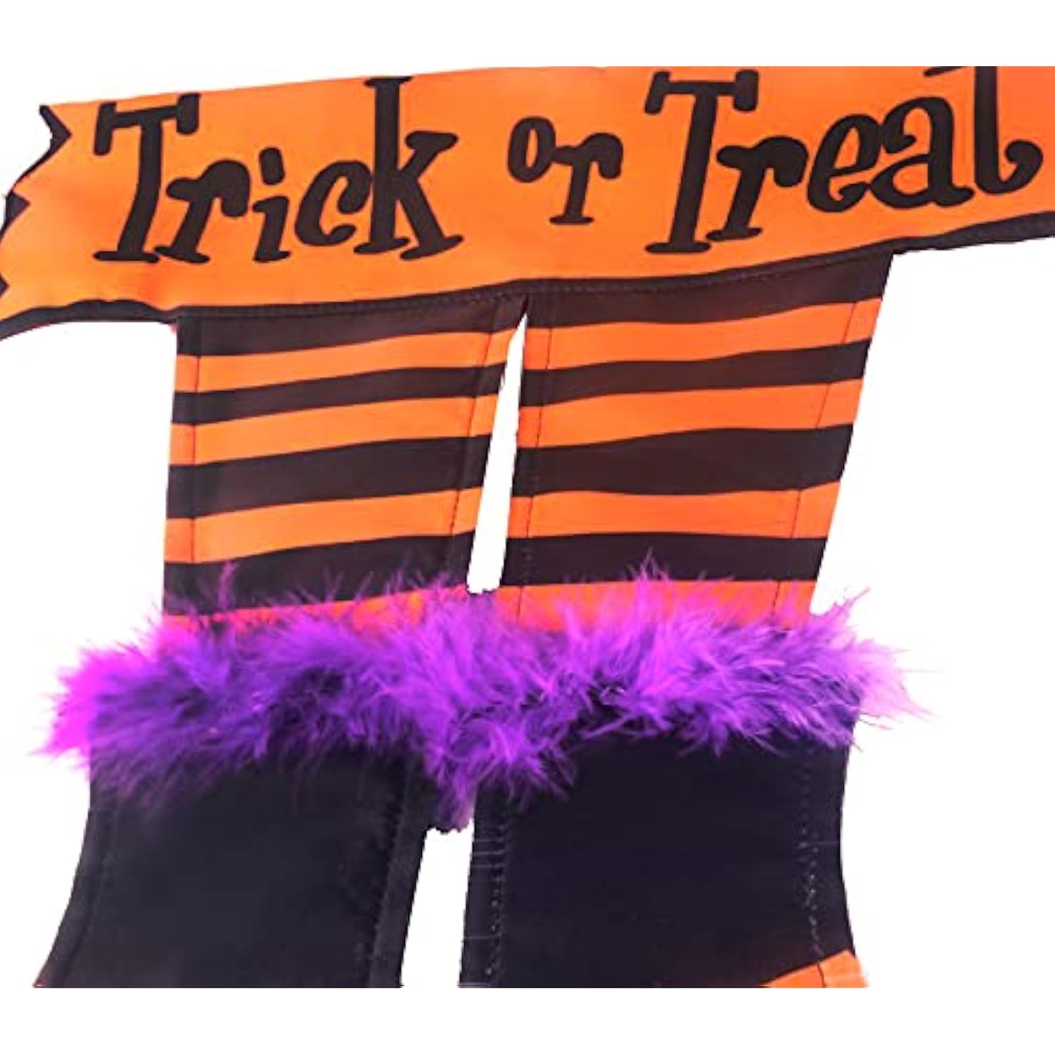Happy Halloween Garden Flag Trick or Treat Witch Feet Double Sided Yard Outdoor Decor
