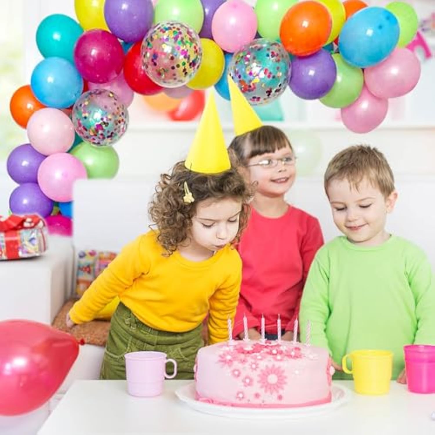 113Pcs DIY Balloon Garland Kit – Colorful Balloons for Baby Shower, Birthday & More