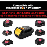 Mil18Dl Adapter For Milwaukee To For Dewalt Battery, For Milwaukee M18 18V Lithium Battery Convert To For Dewalt 20V Max Xr Lithium Battery,Power For Dewalt 20V Cordless Tools