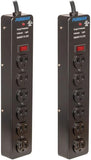Pro Plug 6-Outlet Power Strip Surge Protector Twin Pack