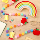 8.2 Ft Tulip Felt Garland Spring 3D Felt Flower Garland For Mother'S Day Spring Home Party Decoration