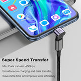 90 Degree Usb-C Male To Usb-C Female Adapter (2 Pack), Type-C Up And Down Righ