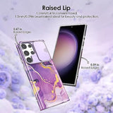 Samsung Galaxy S23 Ultra Case with Slide Camera Cover, Slim Thin Lightweight Shockproof Phone Case for S23 Ultra, Purple