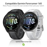 3 Pack For Garmin Forerunner 165 Smartwatch Case, 9H Tempered Glass Screen Protector, All-Coverage Pc Protective Cover -Clear