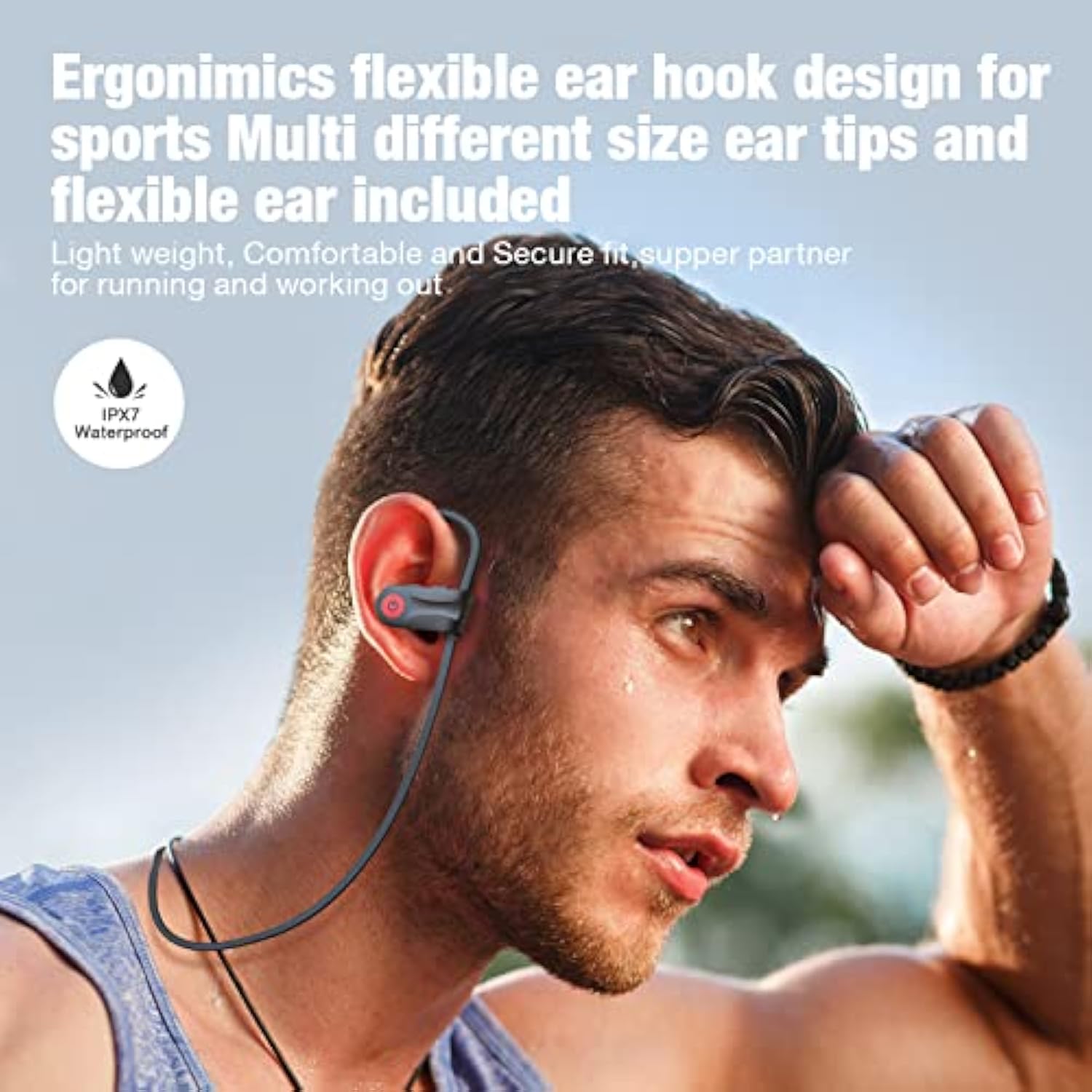 Bluetooth Headphones, Wireless Earbuds With 16 Hours Playtime Bluetooth 5.3 Wi