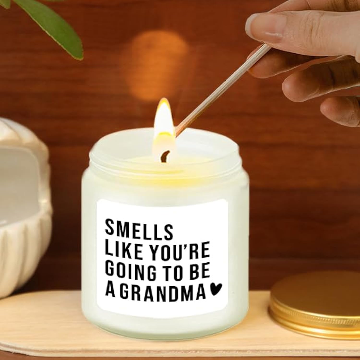 Pregnancy Announcement For Grandma - Baby Announcements Ideas - Grandma To Be Gifts - Grandma Pregnancy Announcement - Soy Candle Lavender 4Oz