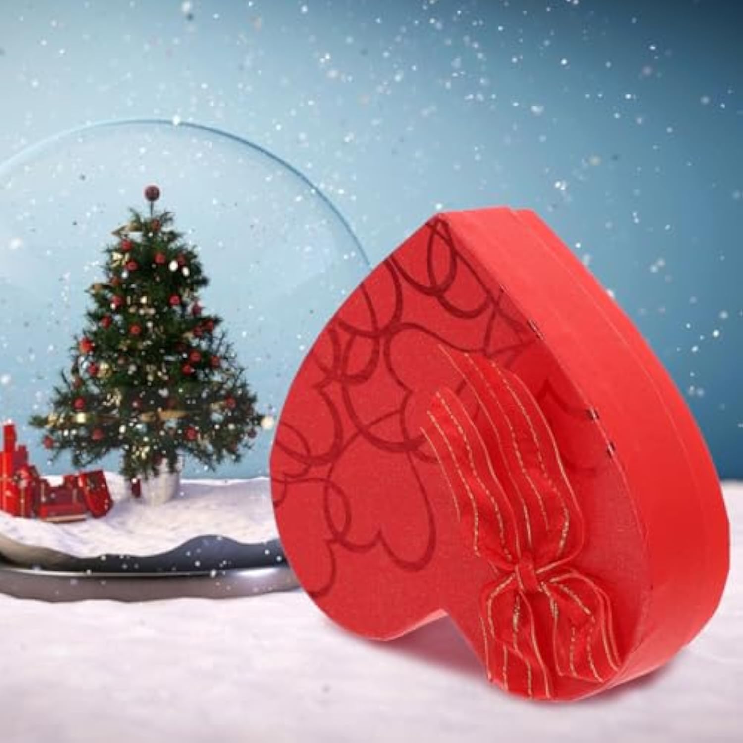 Heart Chocolate Box: Valentines Day Heart Shaped Boxes - 4Pcs Treat Box With Lids Engagment Boxes Nesting Cookie For Giving Present Wrapping Packaging Snack