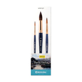 Escoda | Watercolour | Artist Set David Taylor | Size 8,12,18 | 3 Brushes | Synthetic Tendo + Tame | Round pointed