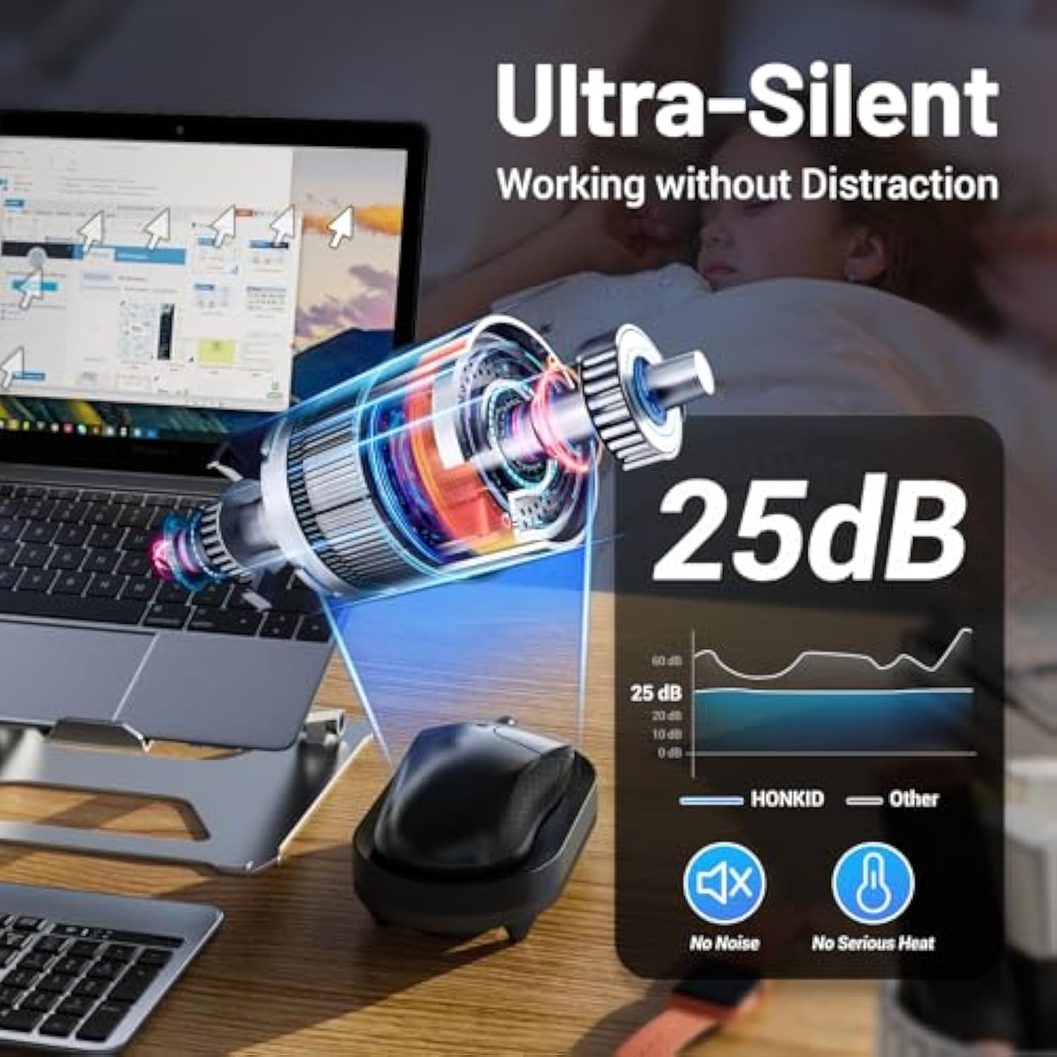 Mouse Jiggler Usb With Countup Timer Lcd, Mouse Mover Jiggler With 3 Realistic