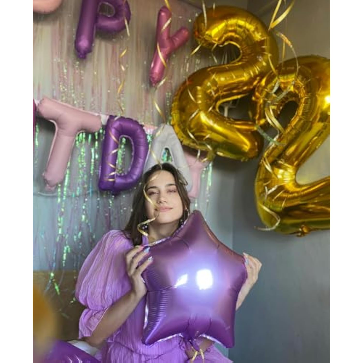 40 Inch Number Balloon 0-9 Gold Large Number 2 Balloons,Digital Balloons For Birthday Party Celebration Decorations Supplies, Helium Foil Number Balloons For Wedding Anniversary