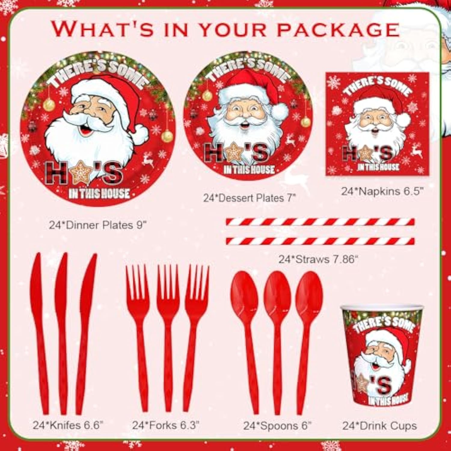 192Pcs Christmas Paper Plates And Napkins Merry Christmas Party Decorations Tableware, Plates, Cup, Funny Xmas Disposable Dinnerware Set Xmas Party Supplies Serve 24 Guests