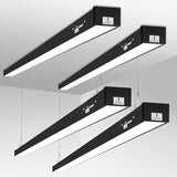 4 Pack 8FT LED Linear Shop Lights 100W 80W 60W CCT Selectable Commercial Bay Lighting Fixtures
