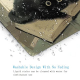 Mouse Pad,Baby Black Cat,Kawaii Anime Cat Mousepad For Wireless Mouse,Cute Desk Accessories,Travel Mousepad With Non-Slip Rubber Base,Gaming Mouse Pad