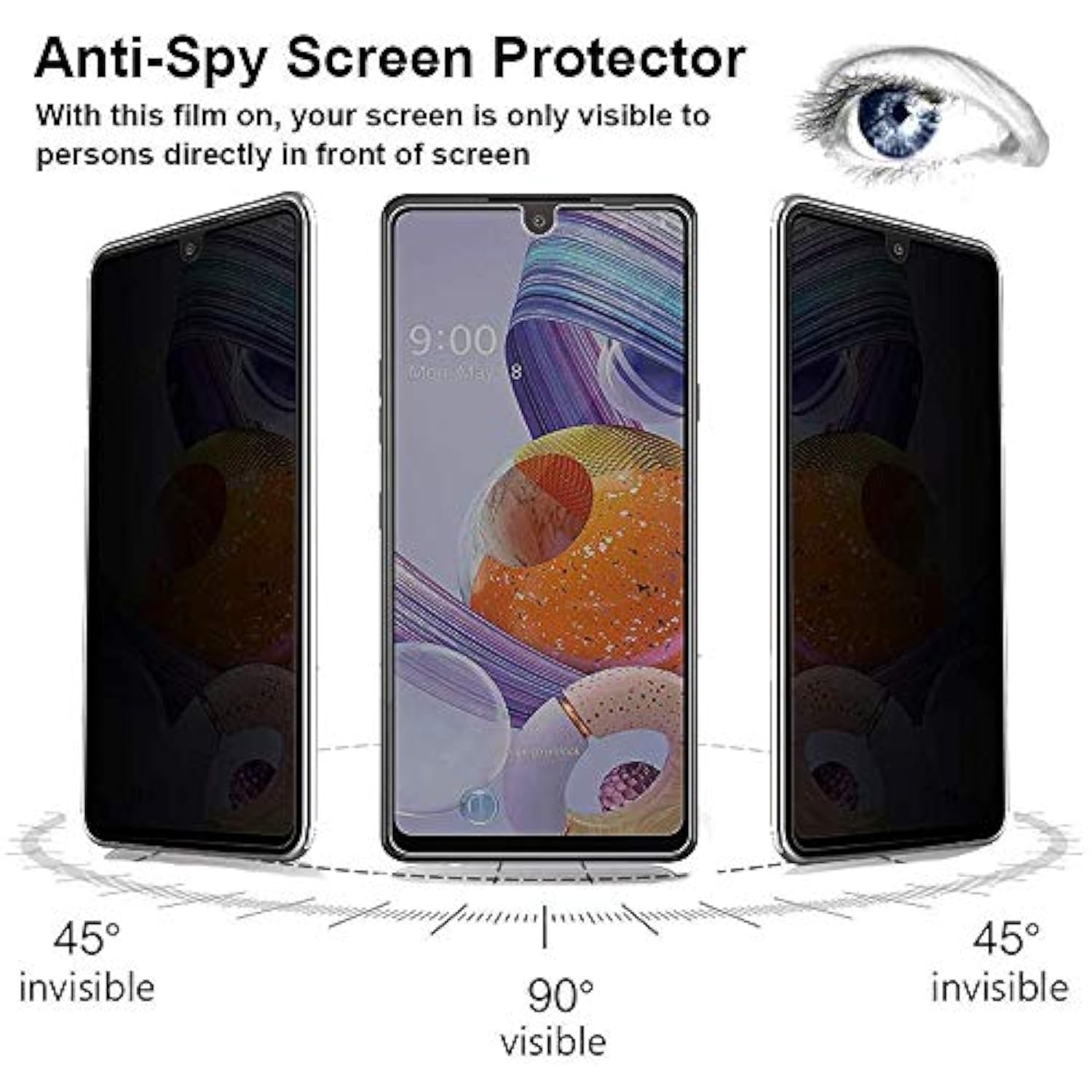 [2 Pack] For Samsung Galaxy Z Fold 7 5G Privacy Screen Protector, Anti-Spy 9H Hardness Case Friendly Tempered Glass Screen Protectors For Samsung Galaxy Z Fold 7 5G 2025