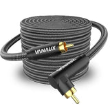 90 Degree Rca Cable Subwoofer Cable Male To Male Digital Coaxial Audio Cable F