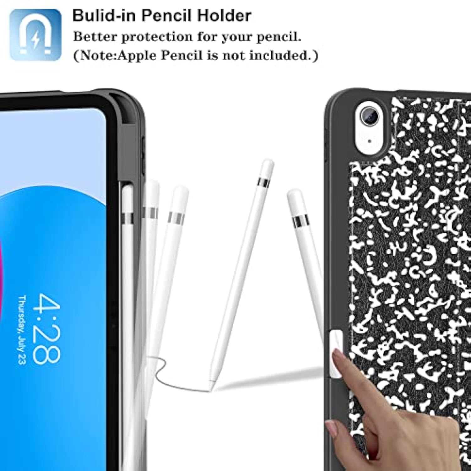 Case For (A16) 11Th Generation 11 Inch (2025), 10Th Generation 10.9 Inch (2022) With Pencil Holder-[Auto Wake/Sleep],Premium Folio Stand Case With Soft Tpu Back Cover-Book