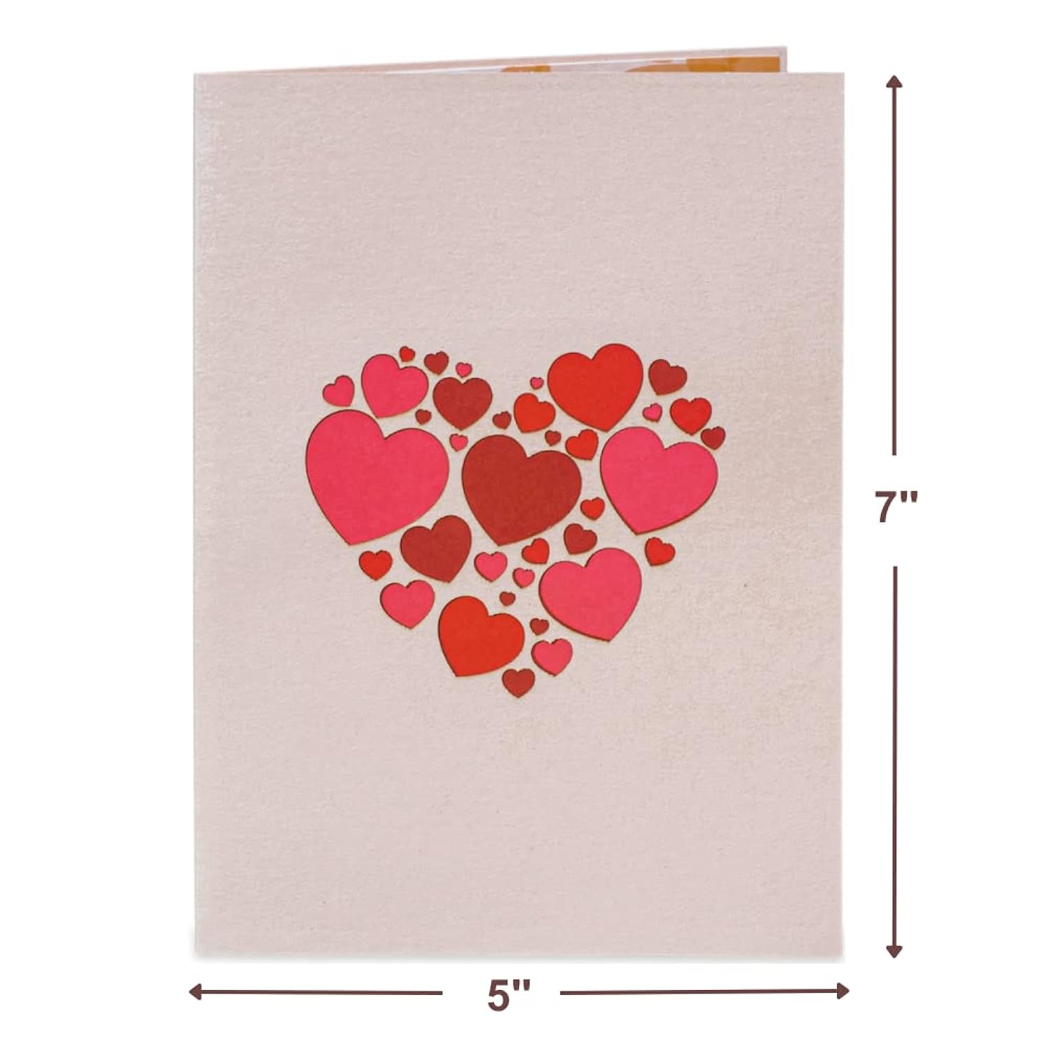 3D Heart Tree Pop Up Valentine'S Day Card, For Valentines Day, Birthday, Anniversary, Wedding, All Occasions - 5" X 7" Cover - Includes Envelope And Note Tag