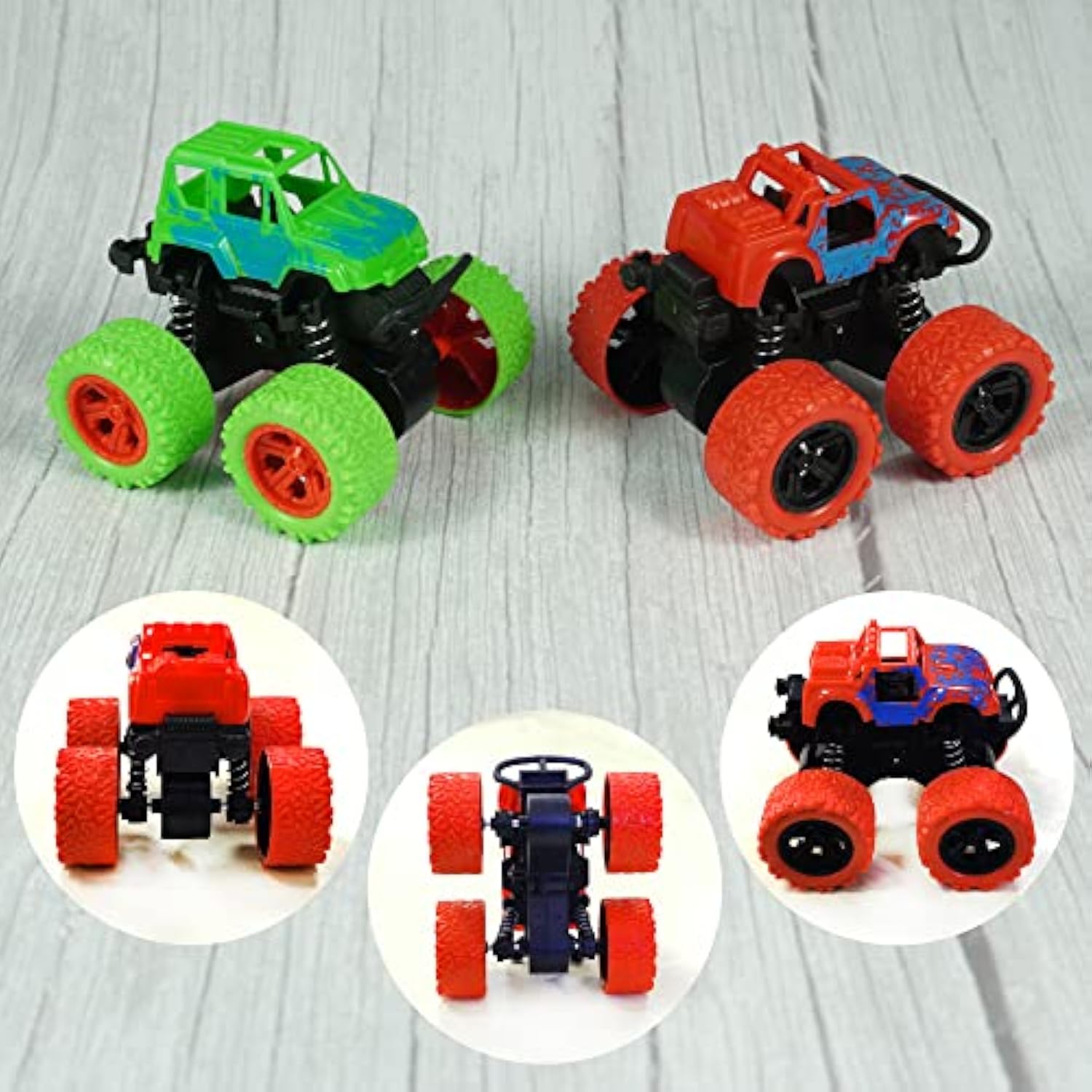 Truck Cake Toppers Truck Cake Decorations Flame Blaze Wheel Race Car Cake Toppers For Kid Boy Truck Themed Racing Car Party Decorations Supplies (Truck)