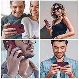 Designed For Iphone 13 Case, Designed For Iphone 14 Case, Silicone Ultra Slim Shockproof Protective Phone Case With [Soft Anti-Scratch Microfiber Lining], 6.1 Inch, Plum