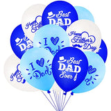 Father's Day Balloons Father's Latex Balloons Decorations 12 Inch Dad Balloons for Father's Themed Party Balloons For Party Supplies Arch Decorations Party Sets-12 PCS