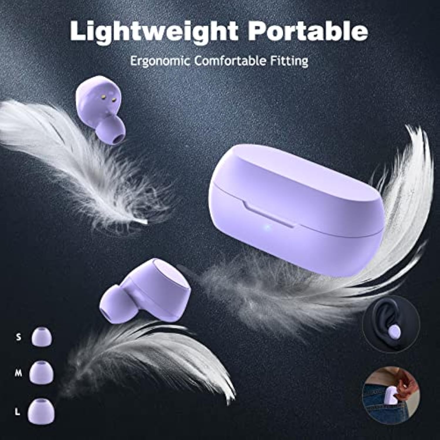 5.2 Bluetooth Headphones For Samsung S22 S23 Ultra Iphone 14 Pro Max, True Wir