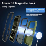 For Iphone 17 Pro Max Case With Belt Clip Holster, Maverick Series 17 Pro Max Case[Compatible With Magsafe] W/Screen Protector,Anti-Drop,With 360°Rotating Kickstand,Heavy Duty Protection