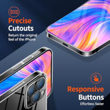 For Iphone 16 Pro Max Slim Case,Paper-Thin Transparent Finish Skin Back Case [Non Yellowing] Ultra Protective Cover With Camera Protection 6.9 Inch (Clear)