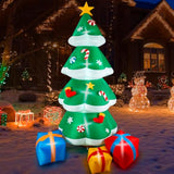 12 Ft Christmas Inflatable Decoration, Outdoor Blow Up Yard Fun Decor, Christmas Tree With Presents Built-In Led Lights