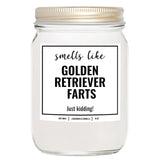 You Nique Designs Smells Like Golden Retriever Farts 8Oz Soy Candle - Dog Farts Candle Gifts For Golden Retriever Lovers - Funny Gifts For Women, Men, Dog Lovers (Lavender & Vanilla)