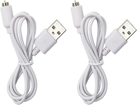 2 Pack Magnetic USB Charging Cable Replacement DC Power Cord with USB Adapter