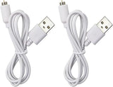 2 Pack Magnetic USB Charging Cable Replacement DC Power Cord with USB Adapter