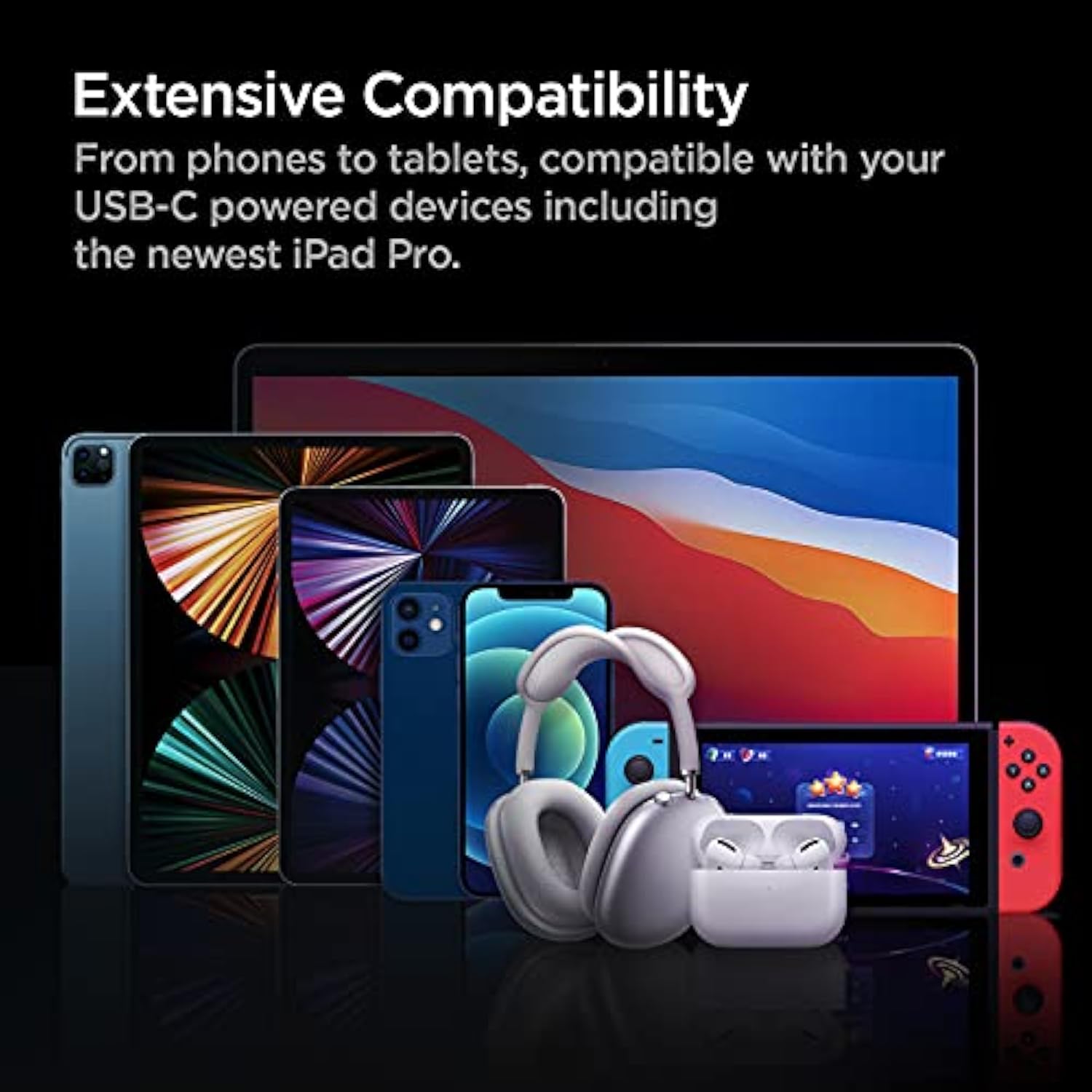 Spigen for USB C Car Charger, 65W Dual USB Car Charger Fast Charge(PD 3.0 45W+20W) Compatible with iPhone 17 16 Pro Max Plus 15 14 13 Mini Pixel MacBook iPad Pro M4 Air M2Galaxy S24 S23 Ultra Note